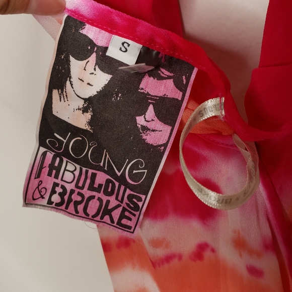 Young Fabulous & Broke Sheer Pink Ombre Top - Picture 6 of 10